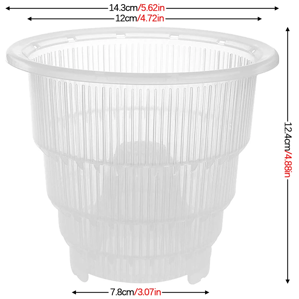 

Mesh Pot Clear Orchid Flower Container Plastic Flower Planter With Holes Indoor Outdoor Home Garden Decoration Planting Tools