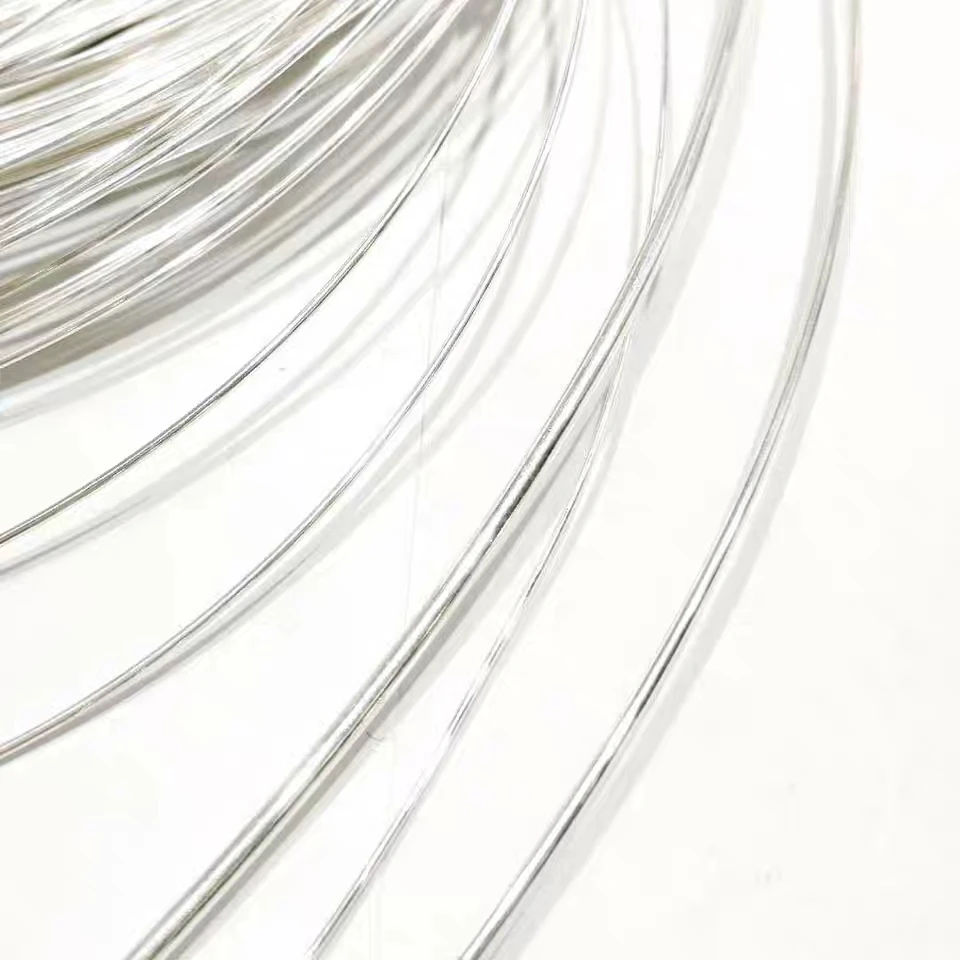 Нить из серебра 0 1 пробы для изготовления ожерелья браслета сережек 5 999