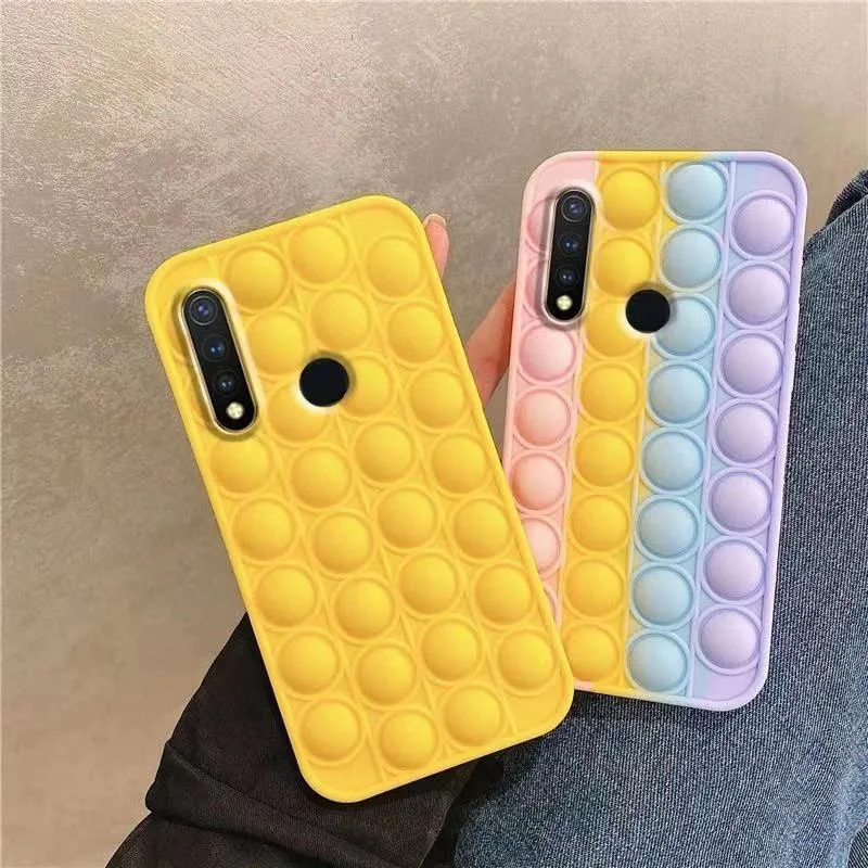 

Пузырьковый антистресс для OPPO A3S Samsung A10e Samsung A51 Redmi Note7, мягкий силиконовый чехол