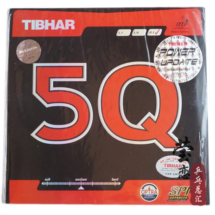 Оригинальные ракетки Tibhar 5q + для настольного тенниса резиновые спорта быстрая