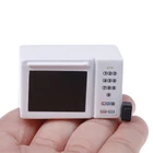 Кухонная посуда Dollshouse 1:12, набор для микроволновой печи для кукольного домика, миниатюрный аксессуар для кухни, микроволновая печь