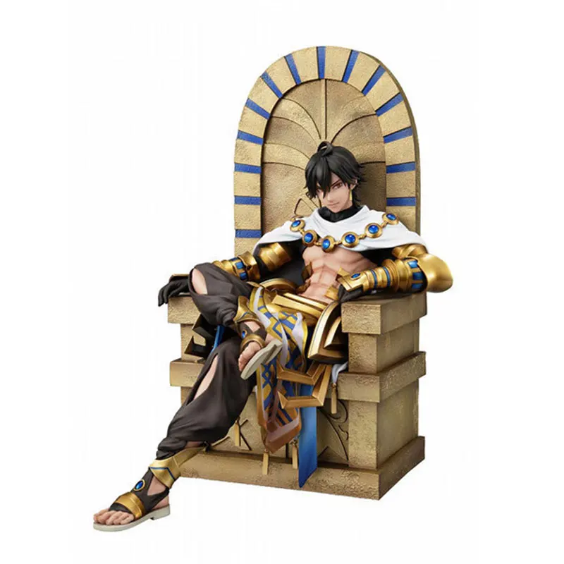 

FGO Fate/Grand Order Ramesses II сидя на стуле ПВХ фигура аниме модель Коллекционная искусственная кукла подарки