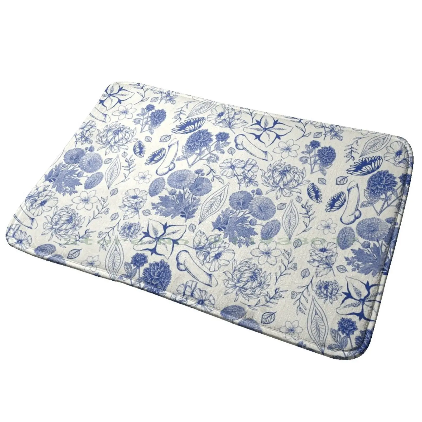 

Озорная ткань De Jouy (синий) коврик для входной двери коврик для ванной коврик Аниме Манга зуммер бикини для девушек сексуальные горячие груди...