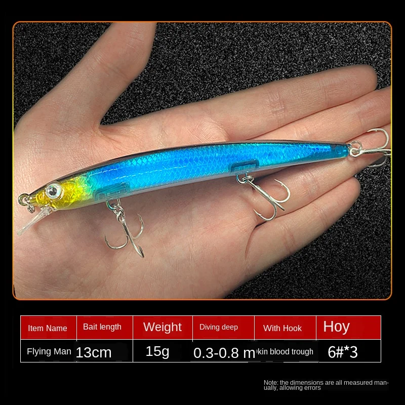 Приманка Luya Eelfish морской окунь зависание плавающая вода длинная поддельная