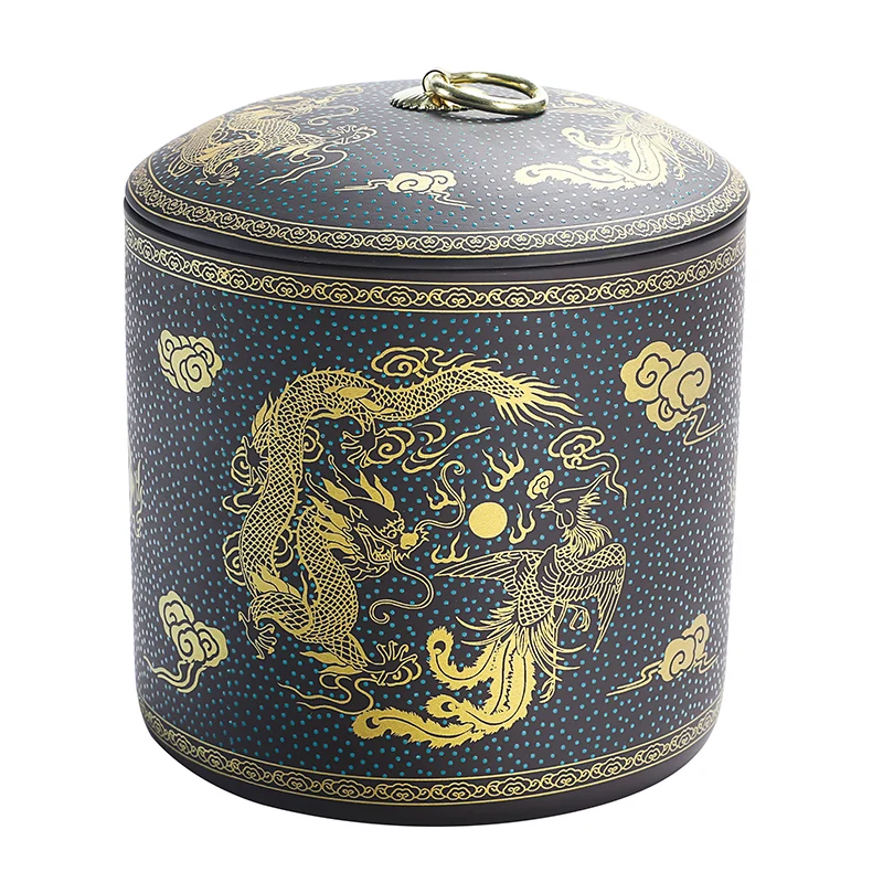 

Набор канистровых контейнеров для кофе, органайзер для чая, контейнер для чайных листьев, китайская банка для маринования, банка для чая, ке...