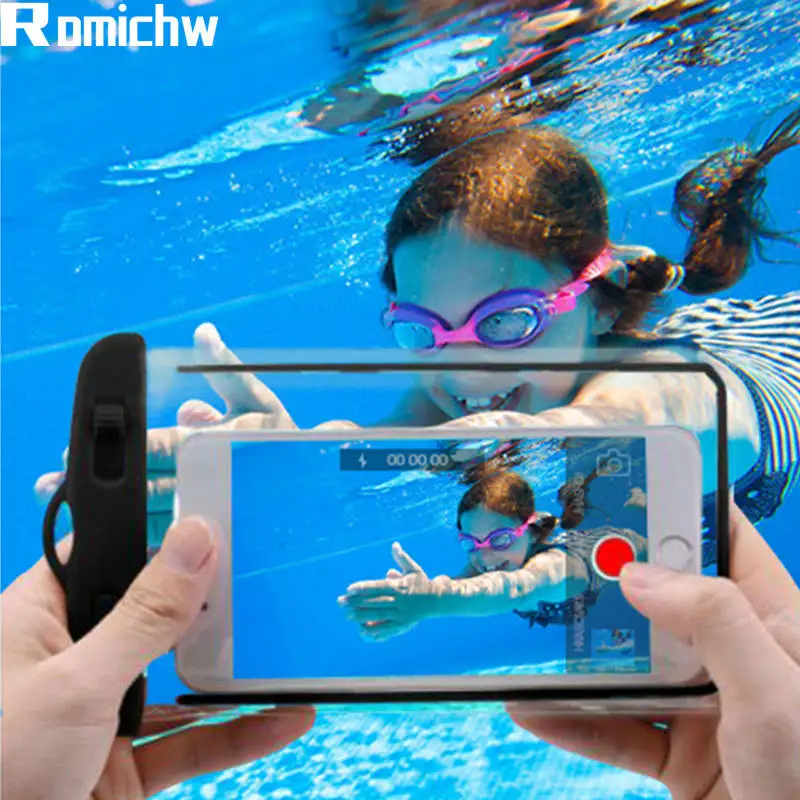 ROMICHW водонепроницаемый мобильный чехол для телефона iPhone X 8 7 samsung huawei Xiaomi s Для