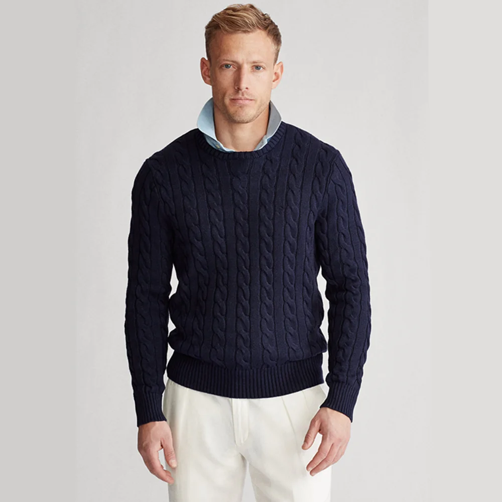 

Free shipping Autumn Winter Men Wool New Masculina Ralp Small Horse Pullover Fashion Popular Casual Pull Homme Men's Sweater