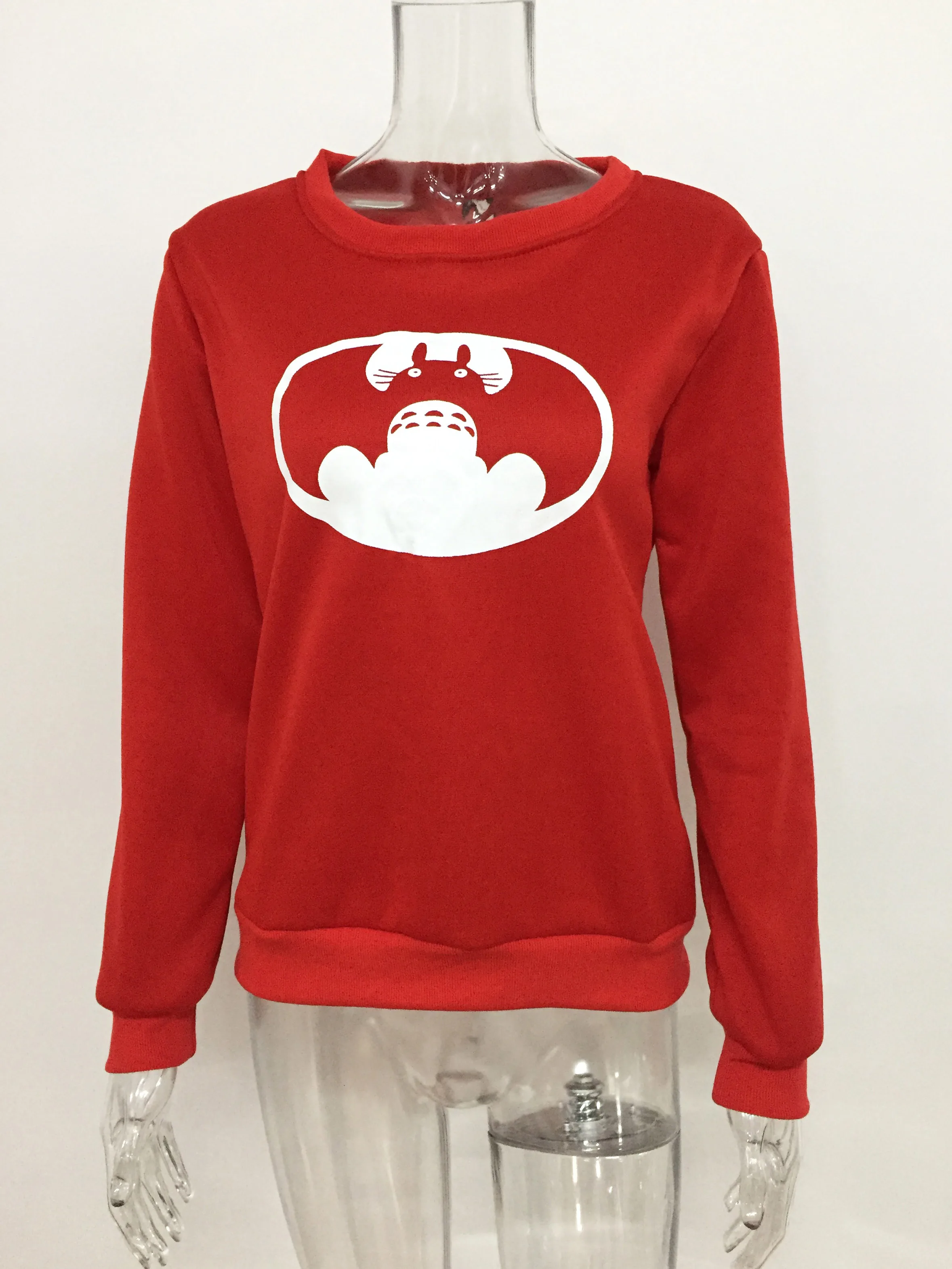 

Totoro Chinchilla Hoodies Sweatshirts 2022 Women Kawaii Harajuku Fashion Punk For Girls Clothing European Tops Korean