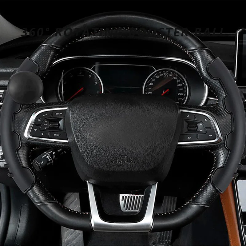 

2021 New Turning Steering Wheel Booster Spinner Knob 360 Degree Rotation Metal Bearing Power Handle Ball Shaped