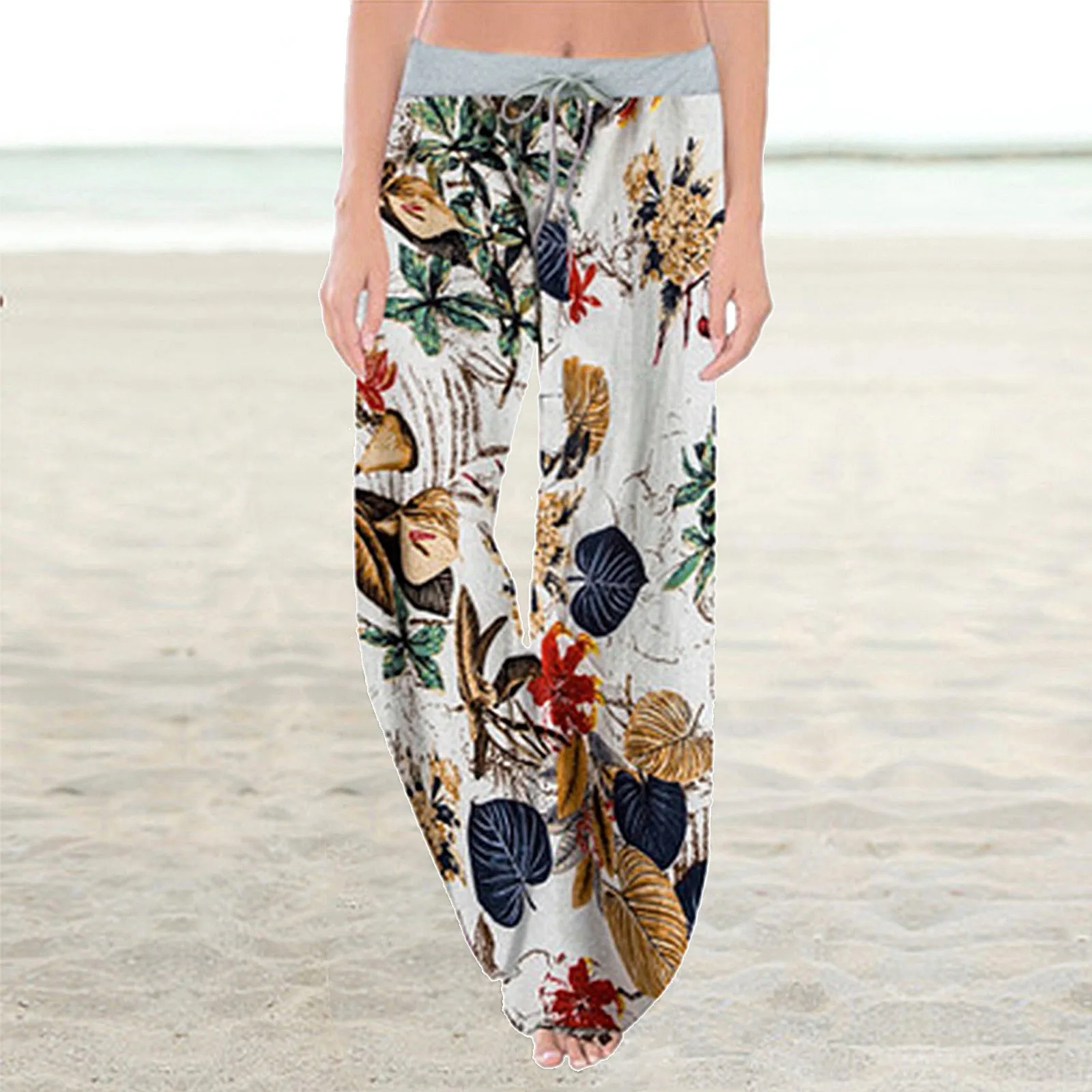 

Женские повседневные пижамные штаны с принтом, штаны для отдыха, Штаны Для Йоги Палаццо, модные удобные высококачественные штаны, быстрая д...