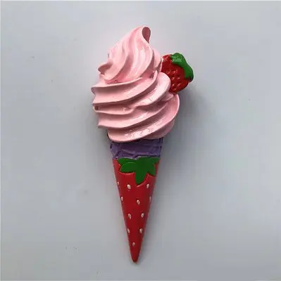 3d стерео мороженое конус мультяшный магнит на холодильник милая бумага сообщение паста украшение на холодильник сладкий ребенок дети как