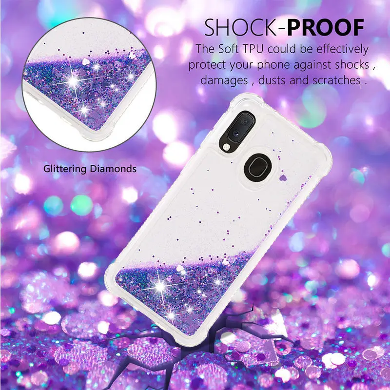 

For Samsung A20E Case Soft Silicon Back Cover For Samsung Galaxy A20E A10E SM-A202F A202F A202 Liquid Quicksand Phone Case 5.8"