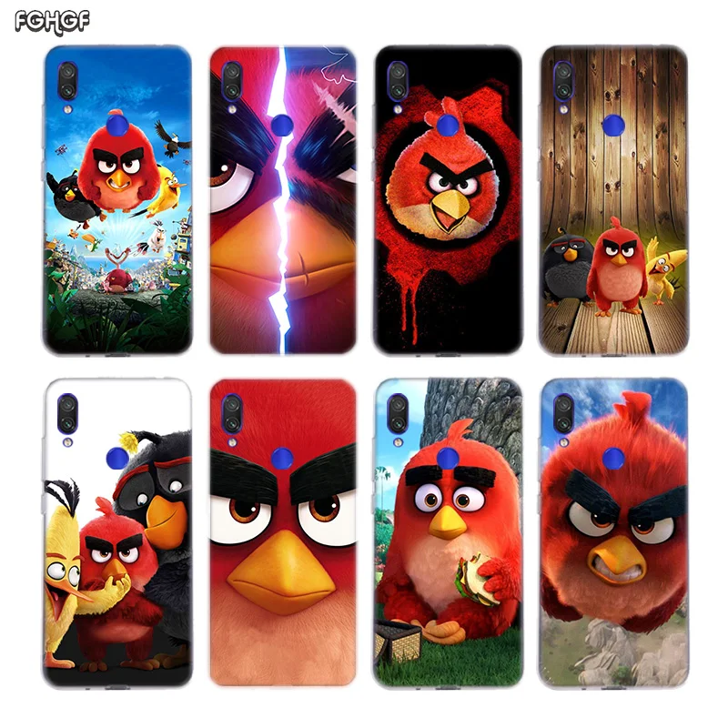 Животный принт Angry Bird силиконовый чехол для Xiaomi Redmi Note 8 7 6 Pro 5 4 4X 5A Plus Xiomi 9T 9SE Lite A1 A2