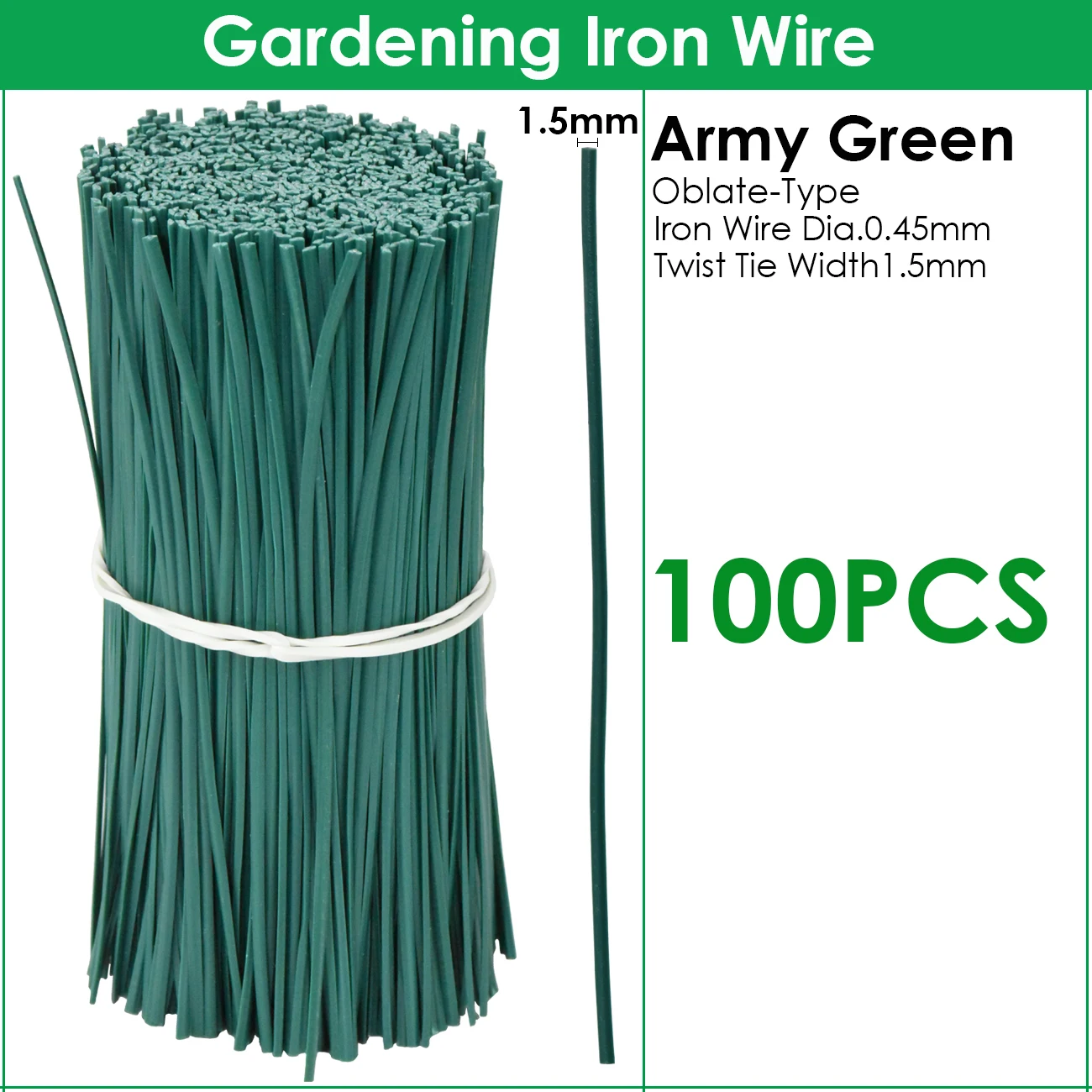 

Многоразовые металлические садовые стяжки 100 шт.