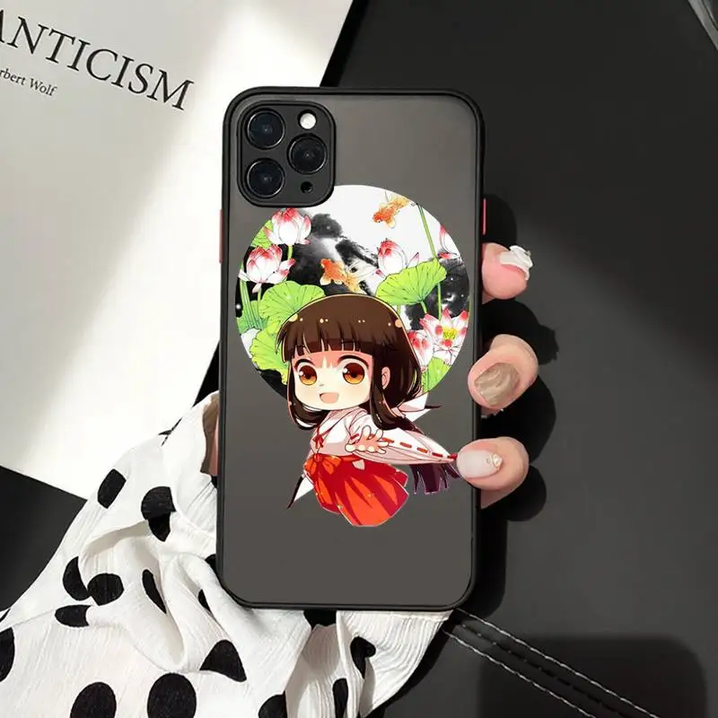 

Anime Inuyasha Higurash Japan Phone Case Matte Transparent for iPhone 7 8 11 12 s mini pro X XS XR MAX Plus cover funda