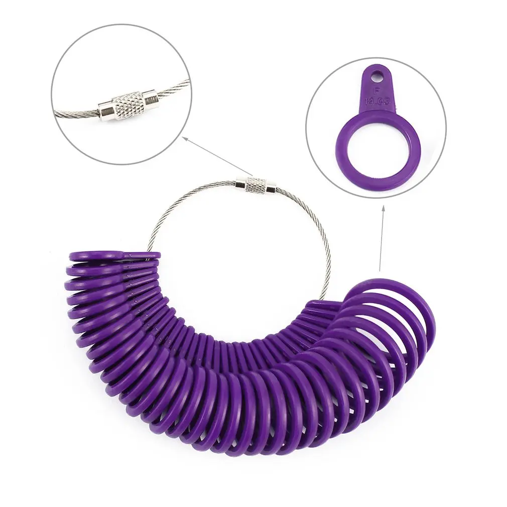 A to Z UK Size Jewelry Loop Gauge Ring Tool Sizer Finger Basic Measurement | Украшения и аксессуары