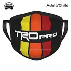 Trd Pro 4 бегунок Ретро полосы значок винтажный Sr5 Trd Pro 5-го поколения дизайнерская черная дышащая многоразовая маска для рта 4runner