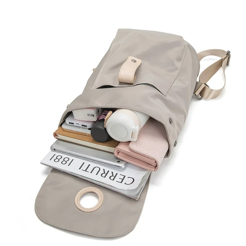 Противоугонный рюкзак женский модный большой вместительный нейлоновый