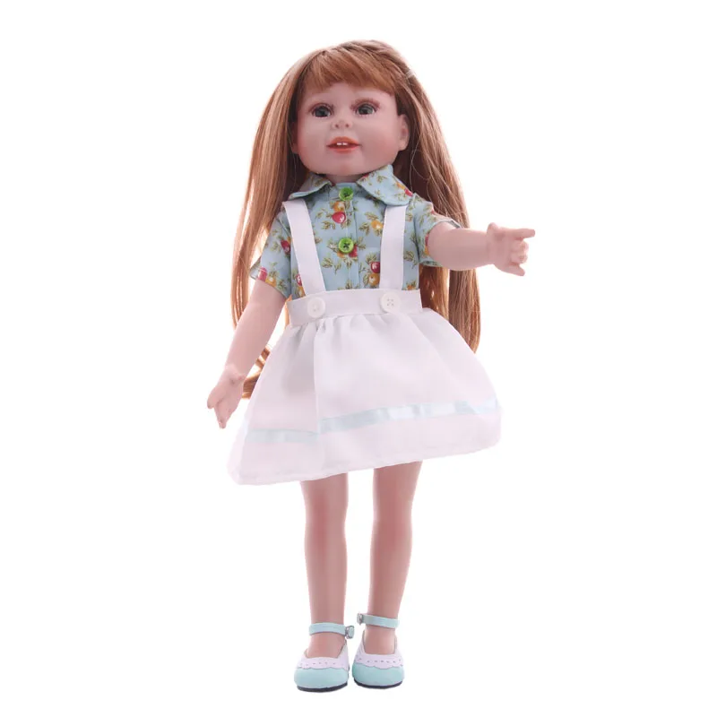 Юбка на подтяжках для кукол подходит американской куклы 18 дюймов и новорожденных