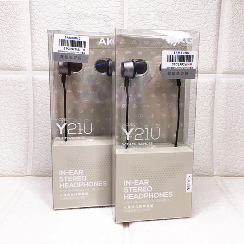 Проводные наушники-вкладыши AKG Y21U Hi-Fi наушники с микрофоном управление проводом