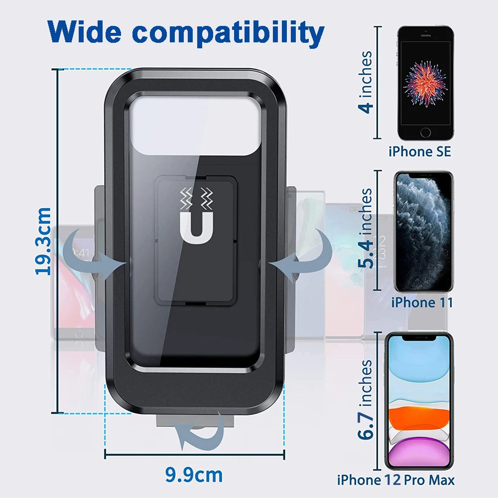 rainproof bike phone holder waterproof bicycle mobile phone stand motorcycle handlebar cellphone mount motorbike cycling screen free global shipping