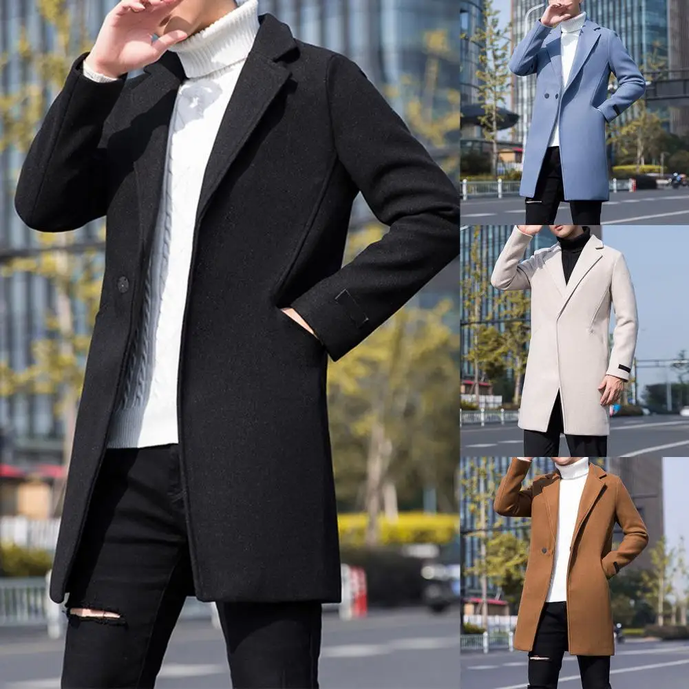 

Korean Style Temperament Pure Color All Match Windbreaker Coat for Travel
