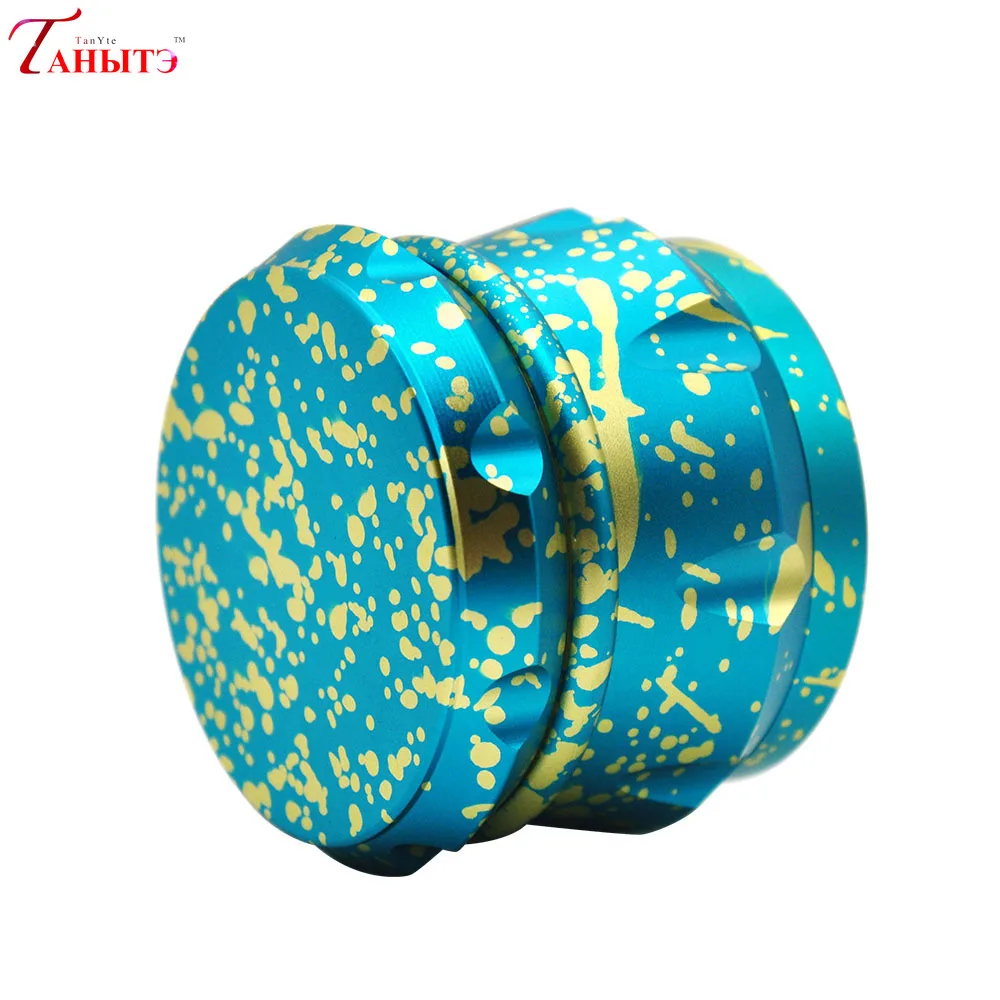 

Camouflage Metal Smoke Grinder 63mm Four-layer Aviation Aluminum Grinder Herb Grinder Cigarette Tobacco Accessories CNC Teeth