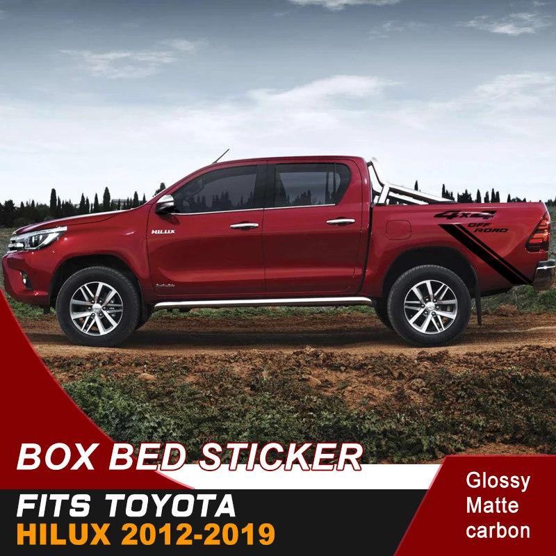 Виниловая наклейка для автомобиля 4x4 TOYOTA HILUX 2012 2013 2014 2016 2017 2018 2019|Наклейки на