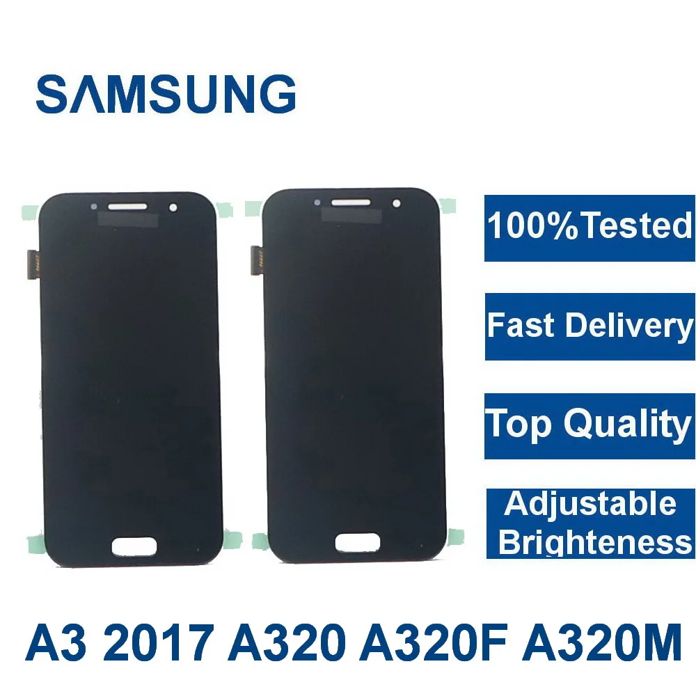 Для Samsung Galaxy A3 2017 LCD A320 SM A320F A320M A320Y ЖК дисплей сенсорный экран дигитайзер в сборе с