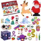 Набор игрушек для детей, Рождественская елка, календарь обратного отсчета, сжимаемые игрушки для снятия стресса, упаковка игрушек