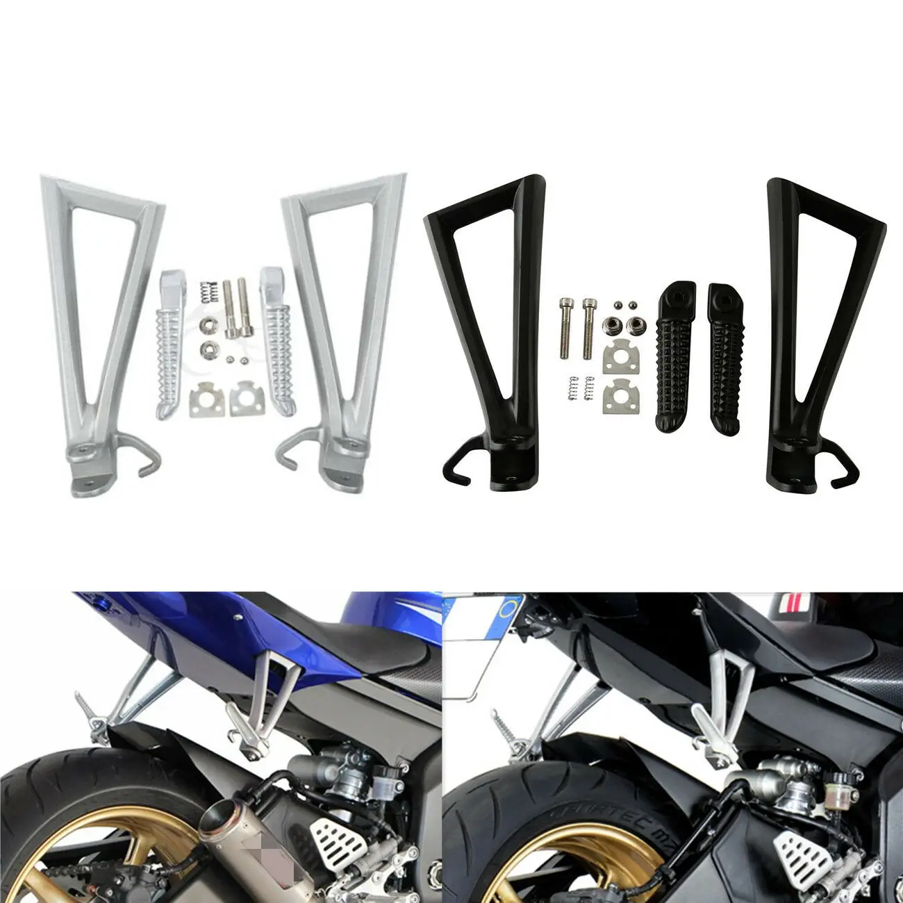 Задняя Подножка для мотоцикла подножка кронштейн Yamaha YZF R6 2006 2017 2015