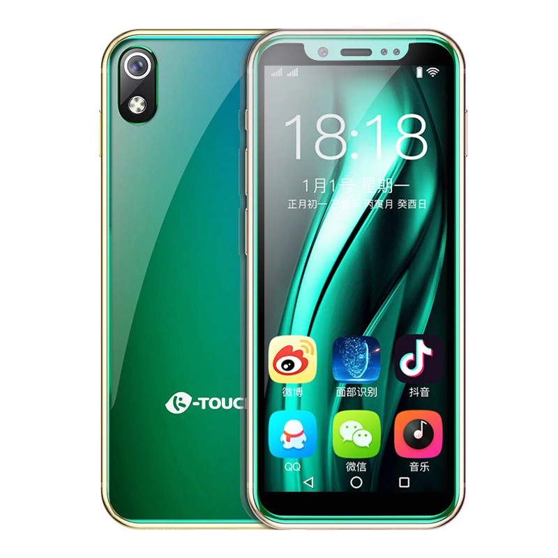 Карманный мини мобильный телефон K-touch i9 Android 8,1 металлическая рамка 3,46 дюймов celular wifi точка доступа для лица ID Google Play Store