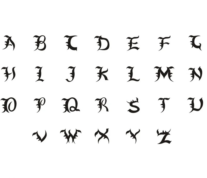 Крошечное начальное ожерелье с буквами алфавита все 26 Английских A-Z Cursive