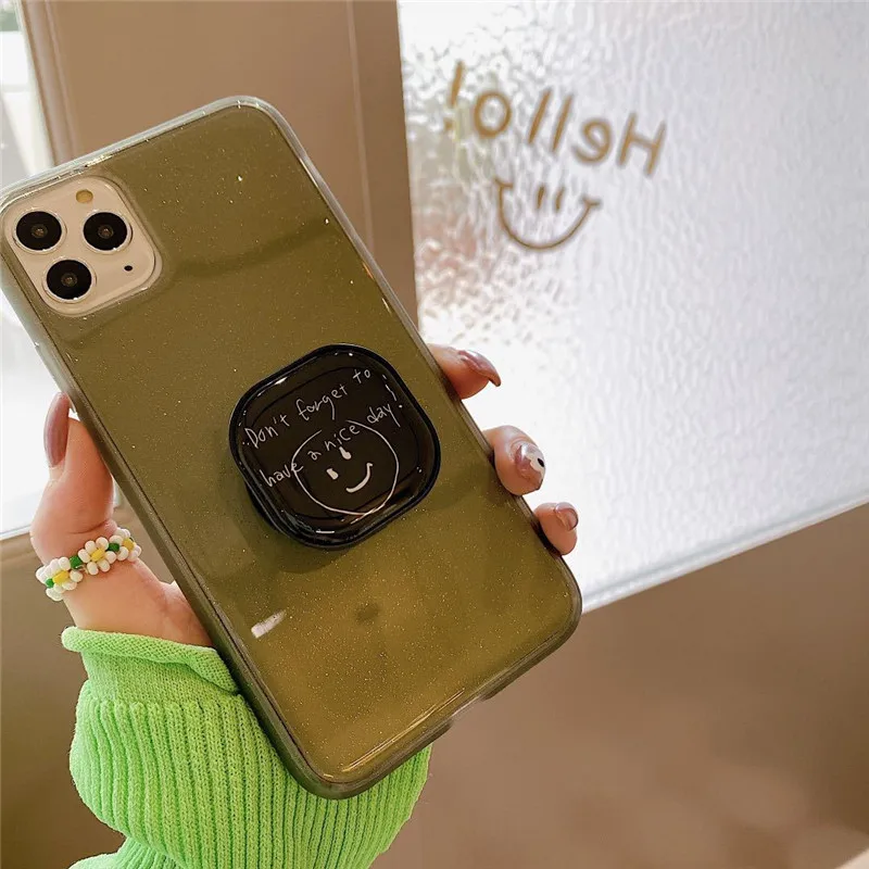 

New cute square foldable airbag bracket Finger Holder Mobile Accessories For iphone11 Pro Max Grip Contraction bracket clip