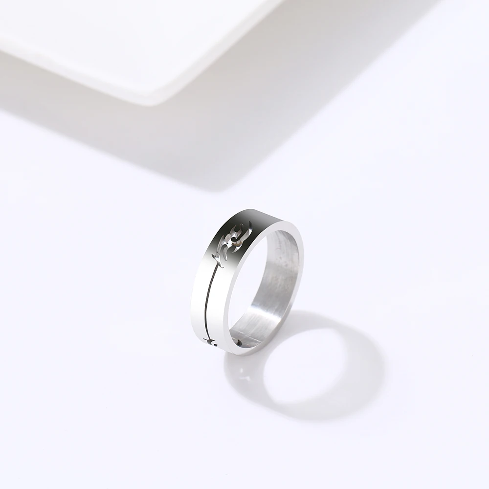 DOTIFI для женщин кольцо полые геометрические нержавеющая сталь золото серебро