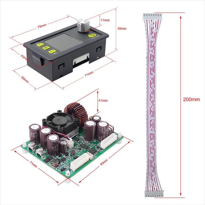 

DPS5020 USB Communication 50V 20A Constant Voltage Current Step-Down Power Supply Module Voltage Converter Voltmeter