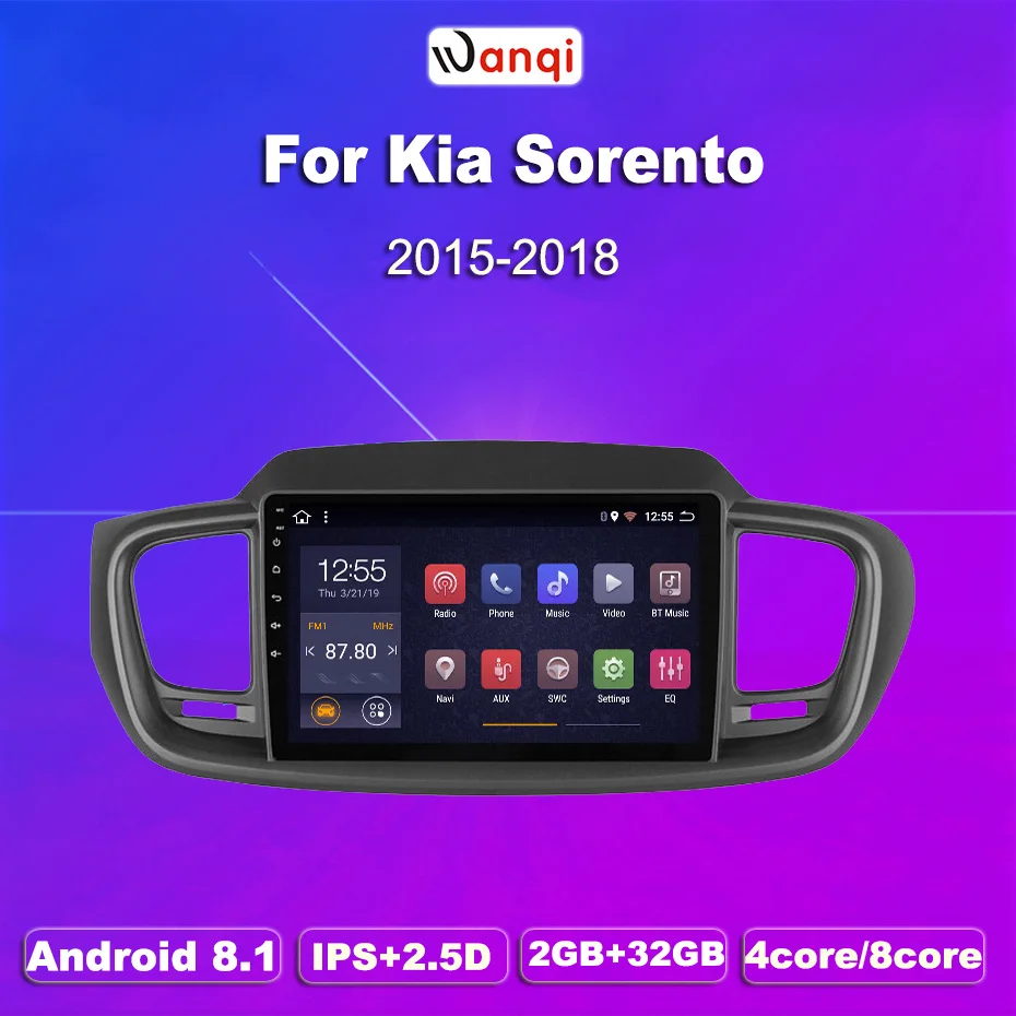 2G ram 32G rom Android 8 1 автомобильный dvd плеер gps головное устройство для KIA SORENTO 2015 2018