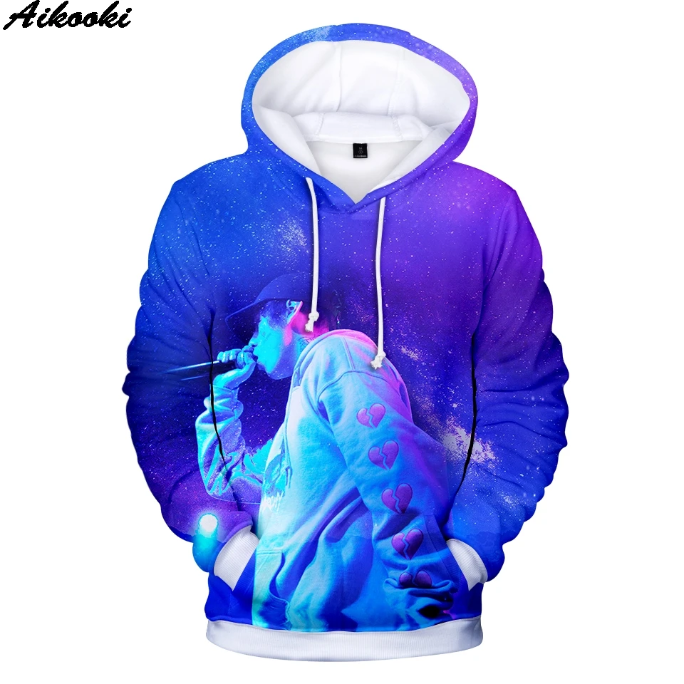 New Lil Xan Xanarchy 3D Hoodies Men/Women Fashion Casual Harajuku Anime Hoodie Cartoon Print Sweatshirt Tops | Мужская одежда