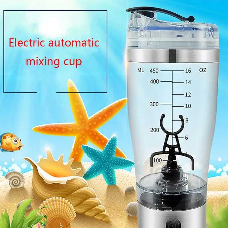 

Outdoor Portable Electric Protein Powder Mixing Cup Battery Powered Automatic Shaker Bottle Stirring Mixer