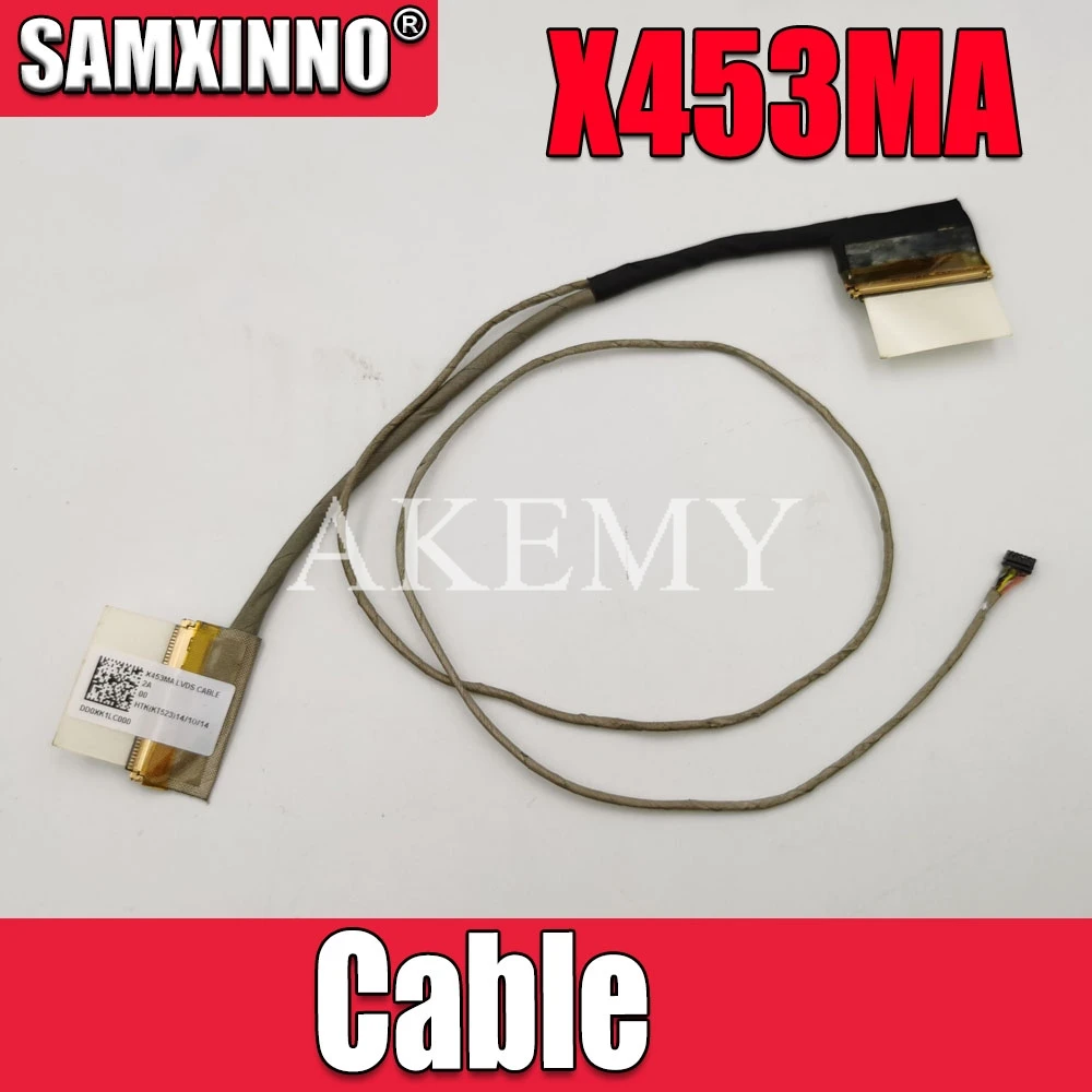 Akemy Новый ЖК кабель для ноутбука For Asus X453 X453MA X403m D403M F403M PN:DD0XK1LC000 сменный