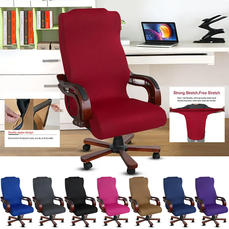 Универсальный чехол для стула 1 шт. с 2 подлокотниками офиса 100% полиэстер