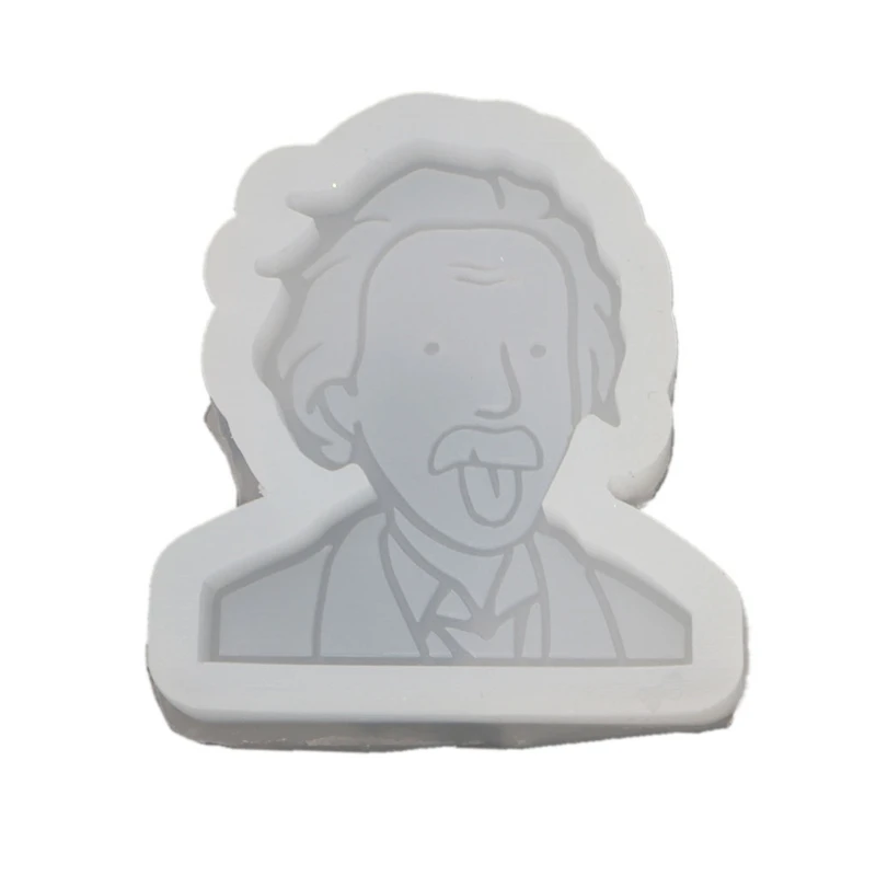 

R2LE Character Coloring Crystal Epoxy Resin Mold Aromatherapy Plaster Casting Silicone Mould DIY Crafts Ornaments Mold