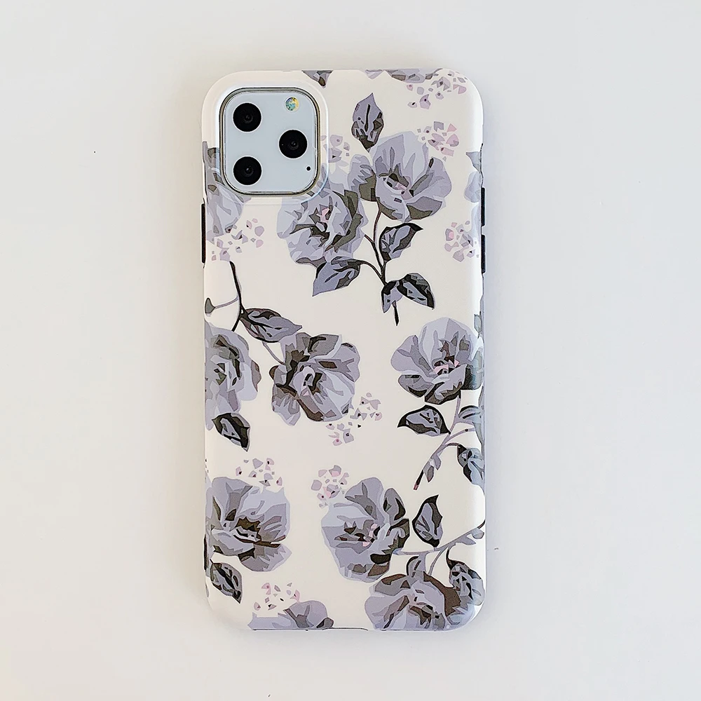 LOVECOM популярный винтажный цветочный чехол для телефона для iPhone 11 Pro Max XS Max XR 6 6S 7 8 Plus X мягкий IMD цветочный чехол для телефона Лучший подарок