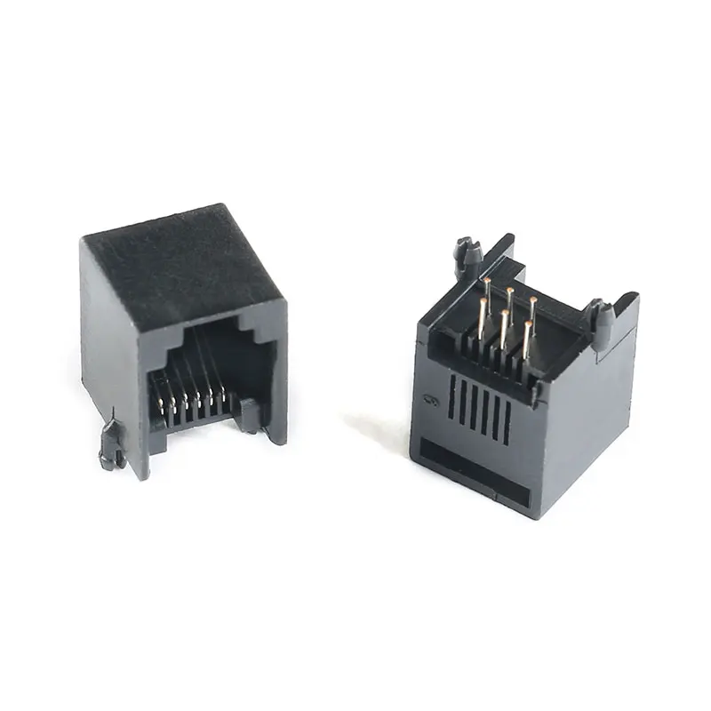 10 шт. RJ12 6P6C RJ11 PCB крепление телефон модульный разъем интерфейс Кристалл гнездо телефон для разъем Jack