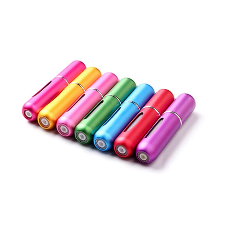 5ml Refillable Mini Perfume Bottle Atomizer Aluminum Atomizer Portable Travel Cosmetic Container Perfume Bottle Spray Container