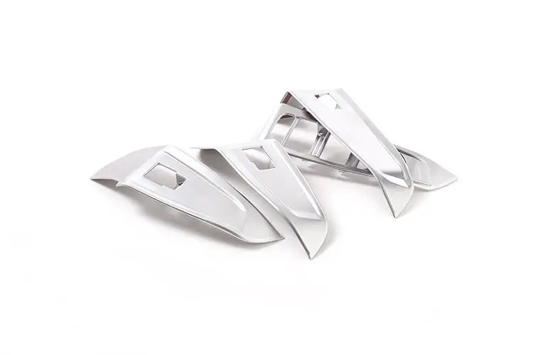 

Carbon Fiber Style / Silver Inner Door Armrest Window Lift Button Decoration Panel Cover Trim ABS For BMW 3 Series G20 19-21