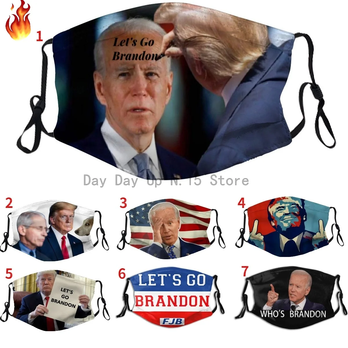 

Face Mask Let'S Go Brandon Fjb Masks Adjustable Reusable Masks Adults Outdoor Funny Gifts