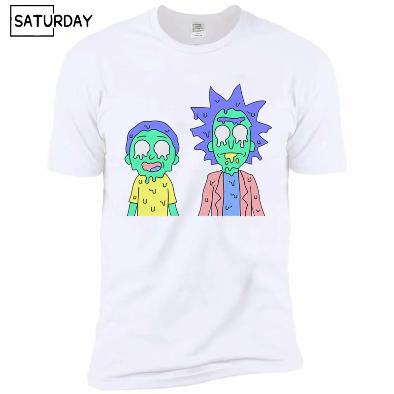 Мужская футболка Bad Rick, смешная, аниме, унисекс, повседневная, аниме, Морти, футболка, женская, хип-хоп, Swag, футболка