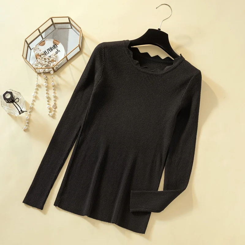 Knitted Sweater Women Cashmere Autumn Winter Casual Solid O-neck Women's Top 2019 Fashion Pullovers Coat Female Blouse Shirt Ton | Женская