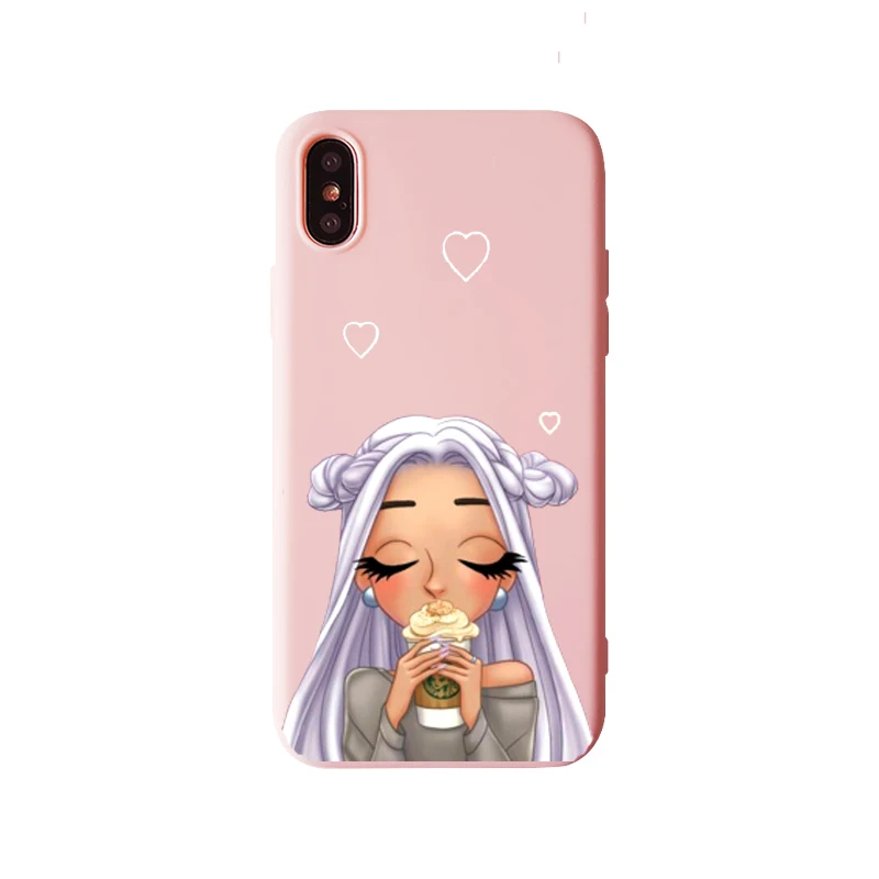Ariana Grande God-женский розовый чехол для телефона iPhone XR XS Max 8 7 6s 6 Plus God-женский черный мягкий силиконовый розовый чехол - Цвет: TPU